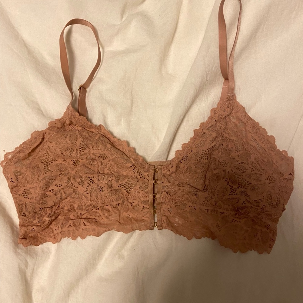 Aerie Tan Lace Bralette